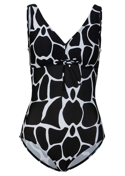 B.P.C kostium kąpielowy czarny w białe wzory 46.