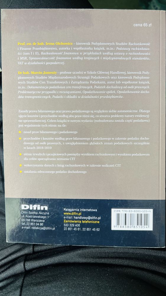 Rachunkowość podatkowa analiza w zakresie CIT