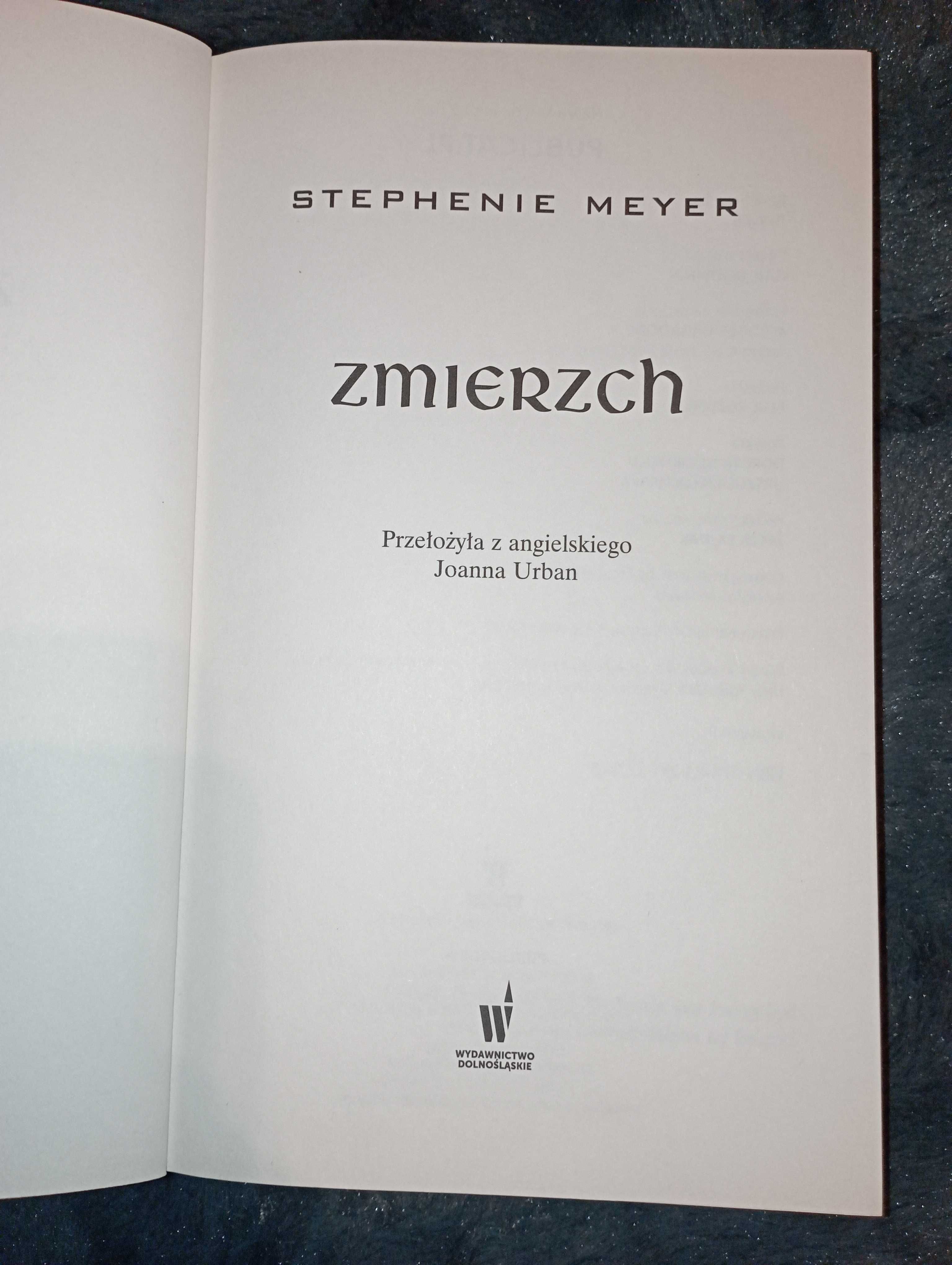 Książka "Zmierzch" Stephenie Meyer