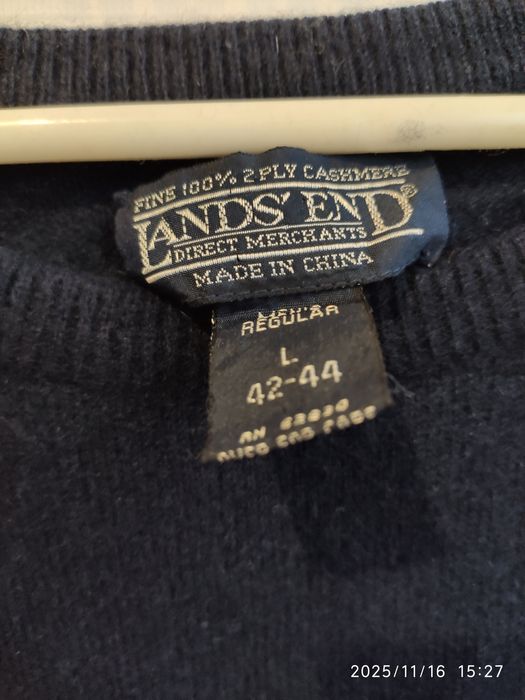 Вінтажний чоловічий светр з кашеміру