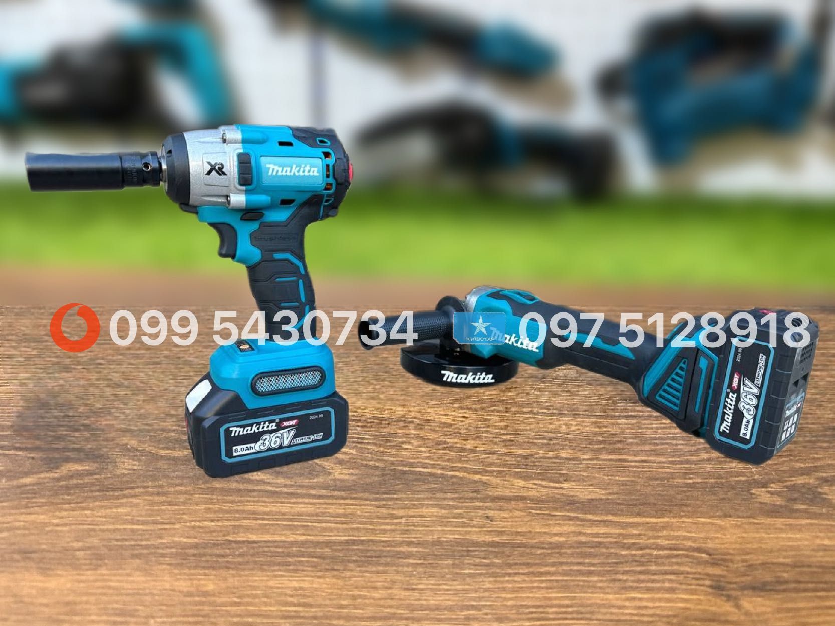 Набір 2/1 Makita Болгарка DGA504BL + Гайковерт DTW650BL 36V 8Ah