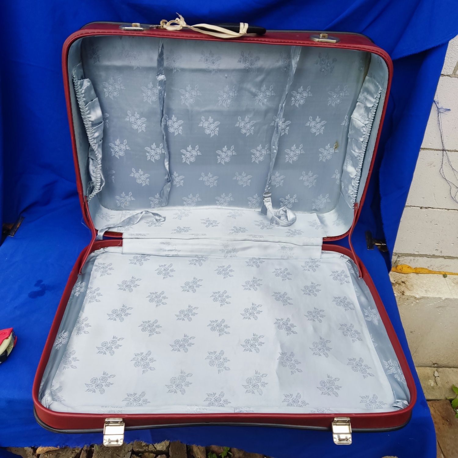 Большой советский дорожный чемодан СССР 17/47/67 см с ключем винтаж