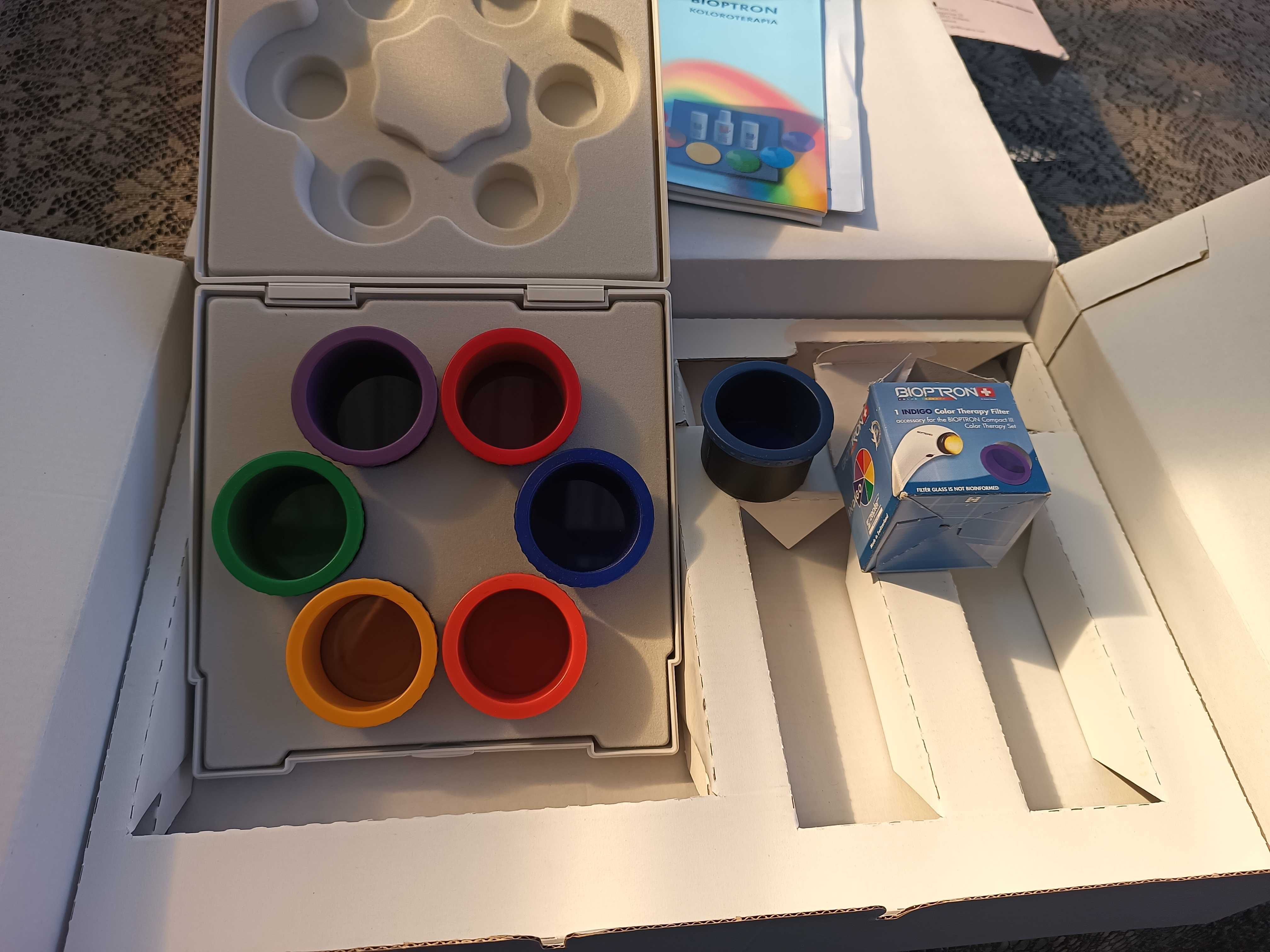 Koloroterapia do bioptron compact Zepter kolory