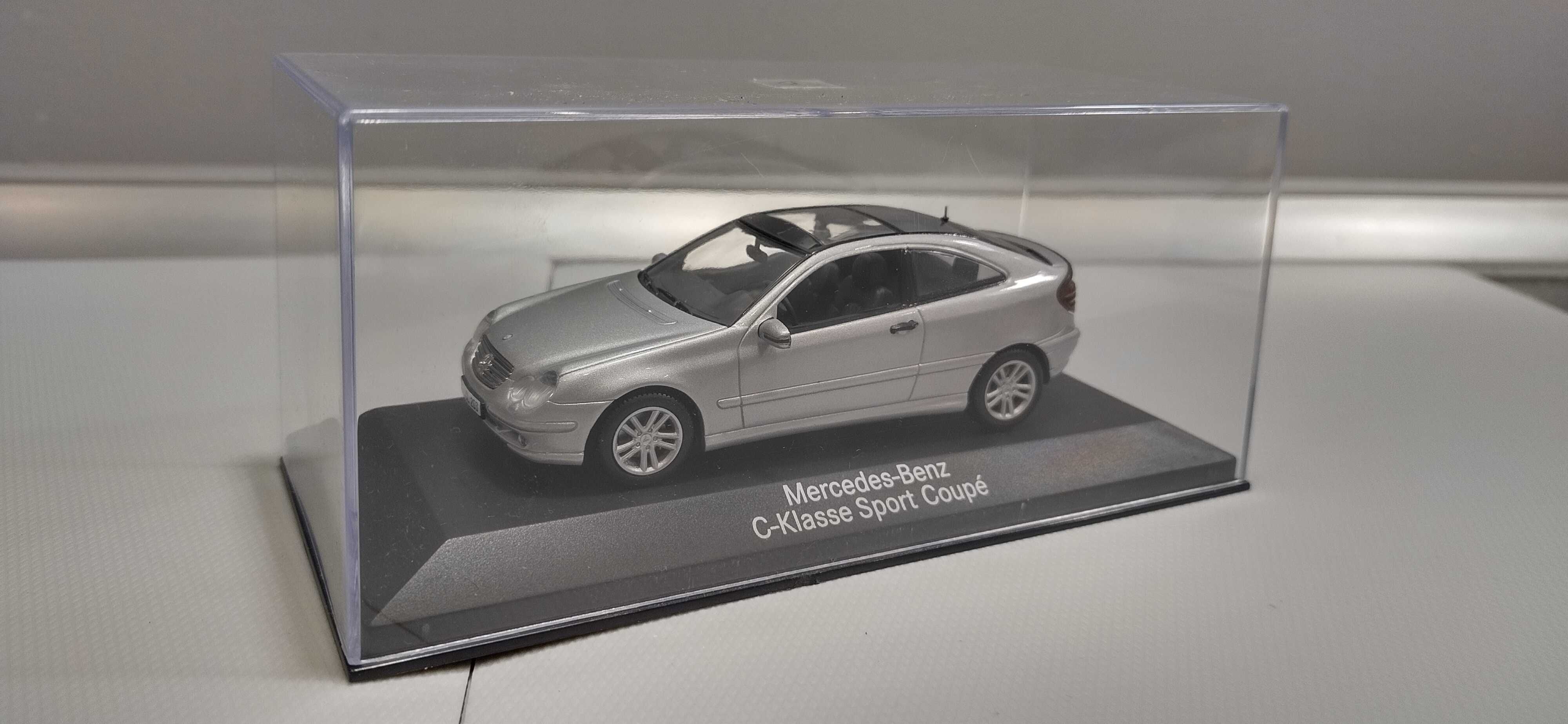 Mercedes C-Klasse Sport Coupe 1:43 Minichamps srebrny