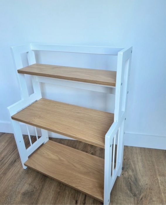 Biała półka regał trzypoziomowy organizer kuchenny na przyprawy nowa