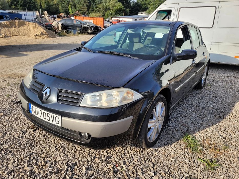 renault megane II fotel kanapa deska kokpit podsufitka boczek podłokietnik licznik panel szyb stacyjka