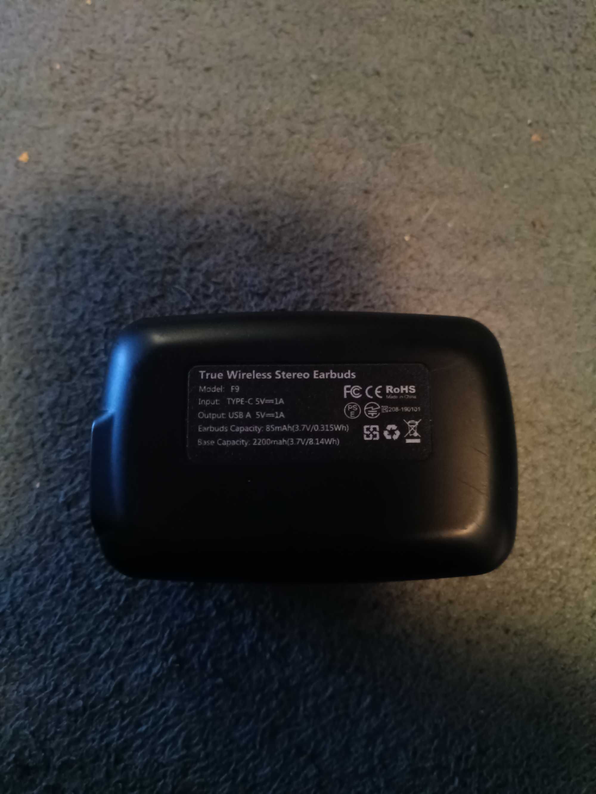Słuchawki bezprzewodowe OSDFONO F9 douszne PowerBank 2200mAh komputer