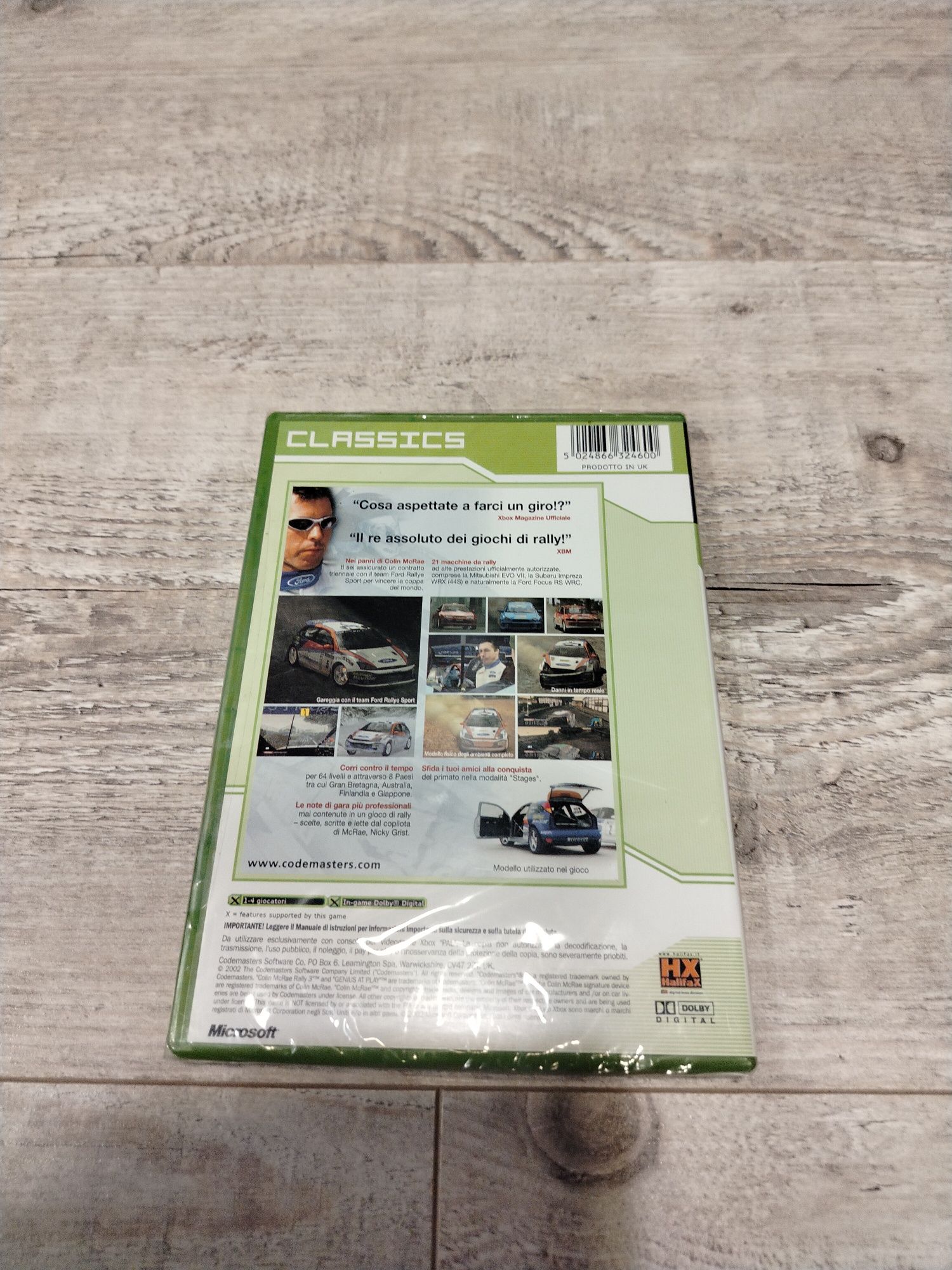 Gra Colin McRae rally 3 Xbox classic