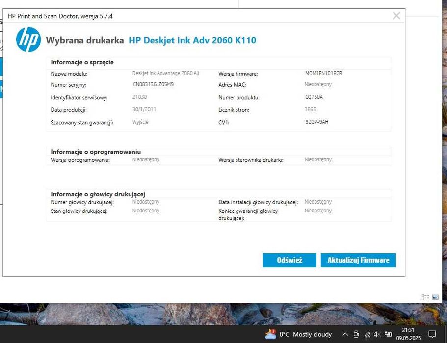 Drukarka HP 2060