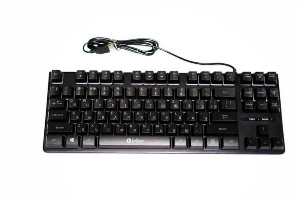 Клавиатура с подсветкой DX750, RGB KEYBOARD, проводная