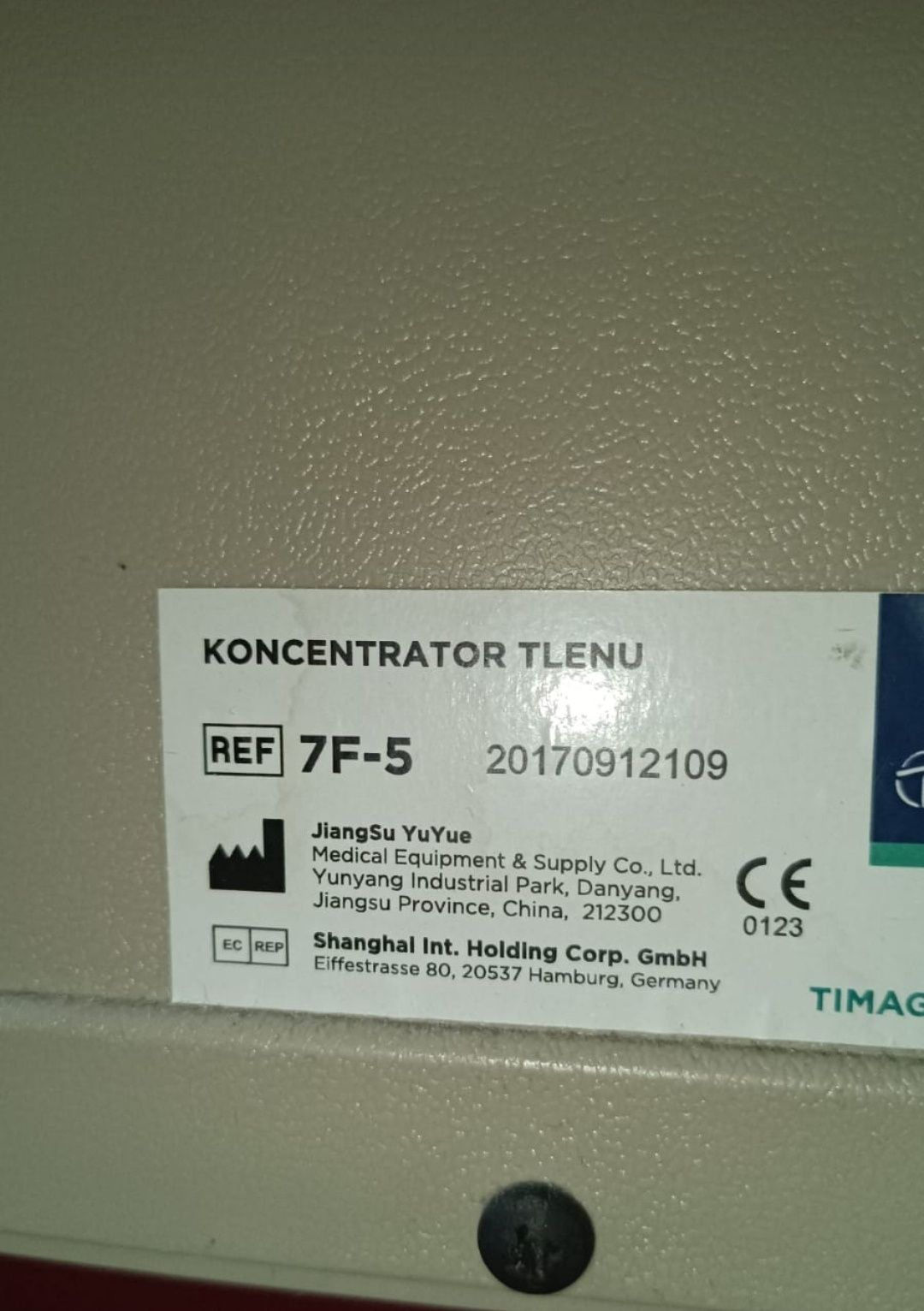 Concentrator tlenu