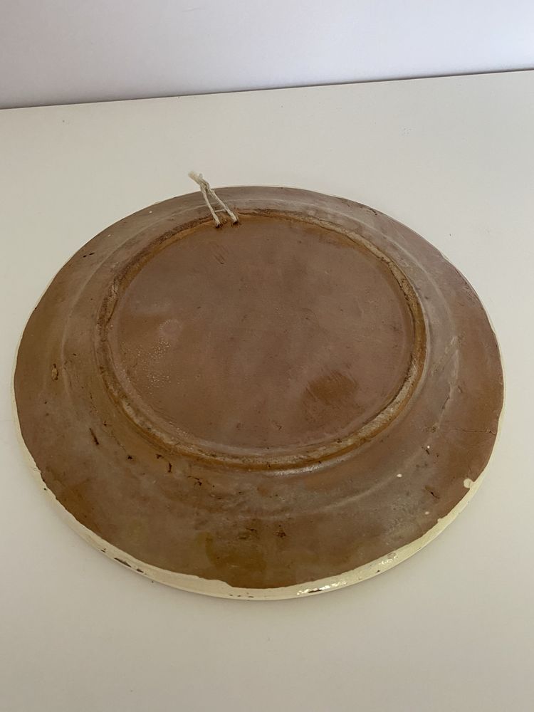 Ozdobny ceramiczny talerz kogut ptak