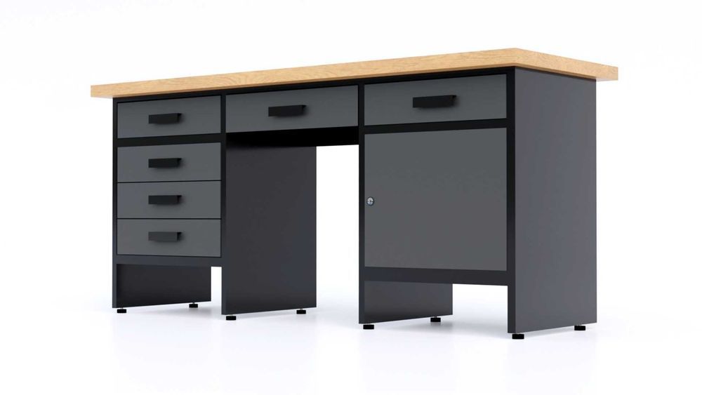 Stół warsztatowy - MT-6, 6 szuflad, szafka. Różne kolory - producent.