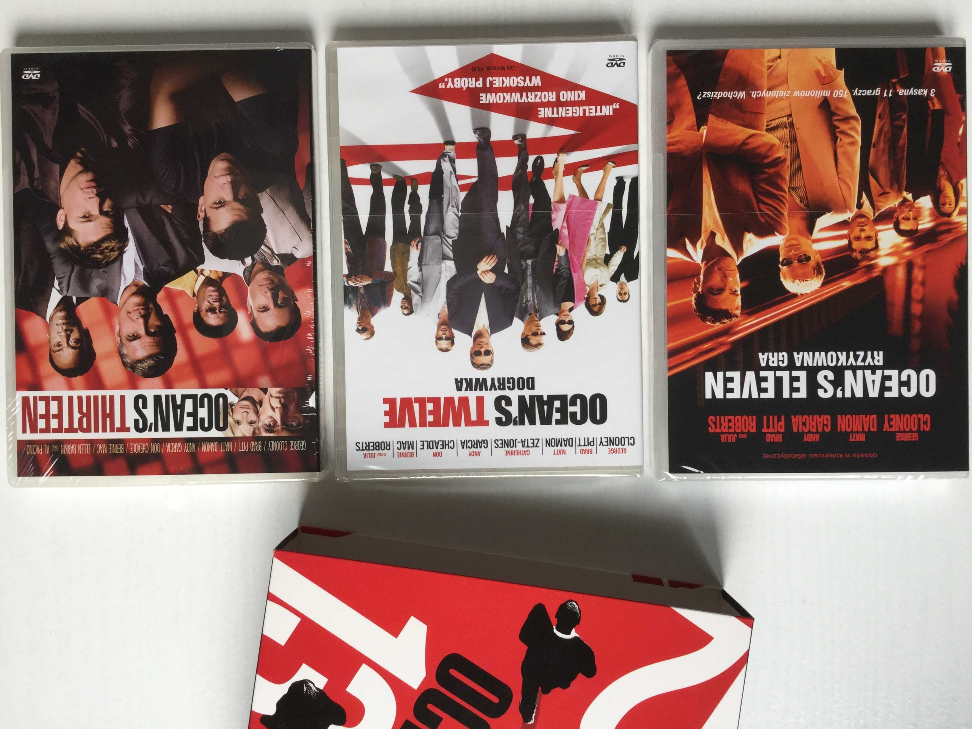 Ocean's 11, 12, 13 BOX 3 DVD lektor i napisy PL - płyty w folii