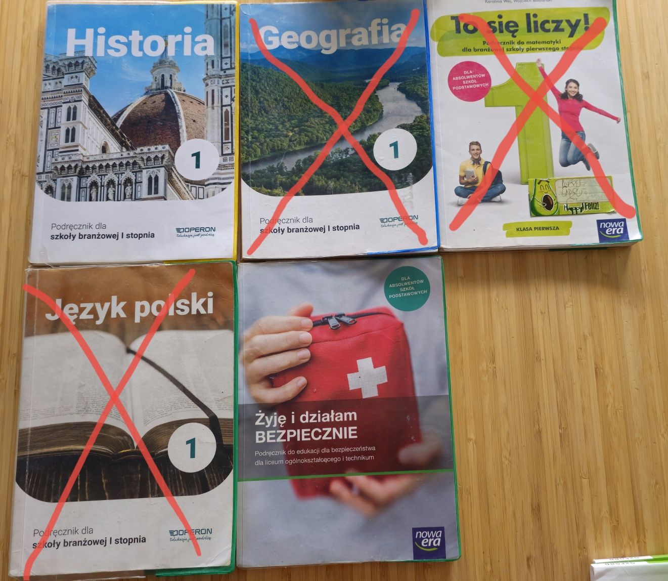 Podreczniki 1 klasa Szkoła Branżowa