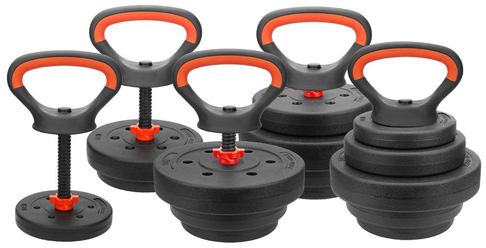 Kettlebell regulowany 13kg hantla kettle odważnik kettla zestaw BDG