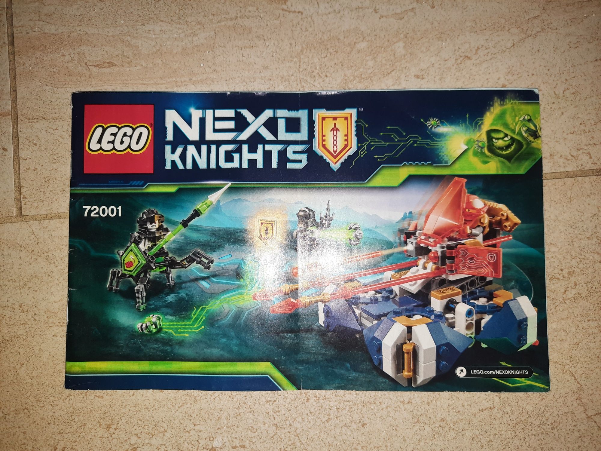 Klocki LEGO Nexo Knights Bojowy poduszkowiec Lance'a 72001 Stan bardz
