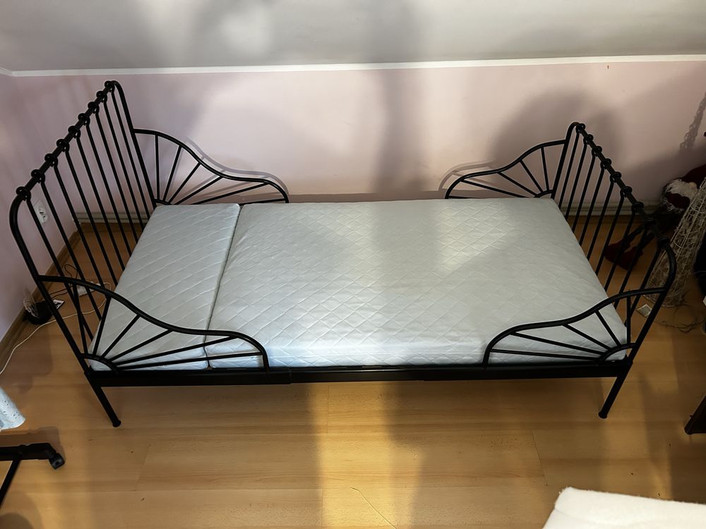 Łóżko metalowe rosnace z dzieckiem  IKEA