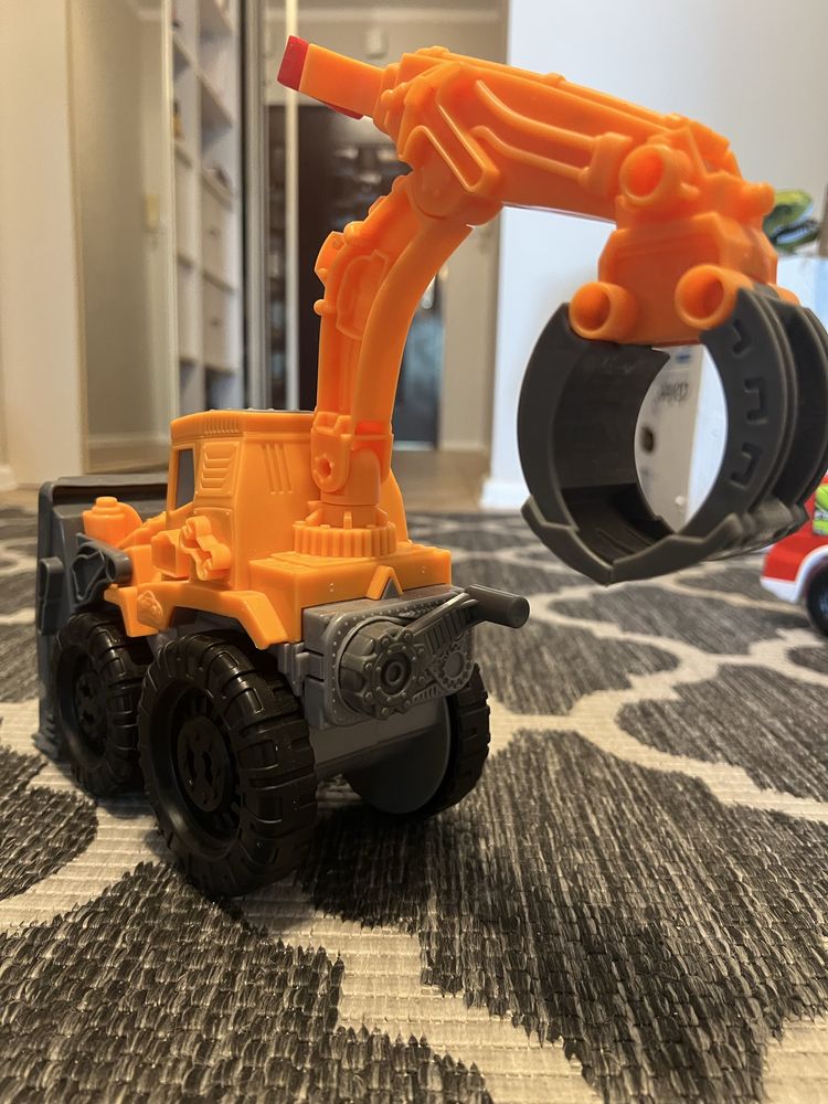 Tor samochodowy, koparka Playdoh