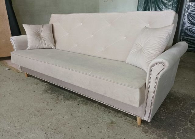 RATY NOWA wersalka rozkładana sofa glamour kanapa uszak DO SALONU