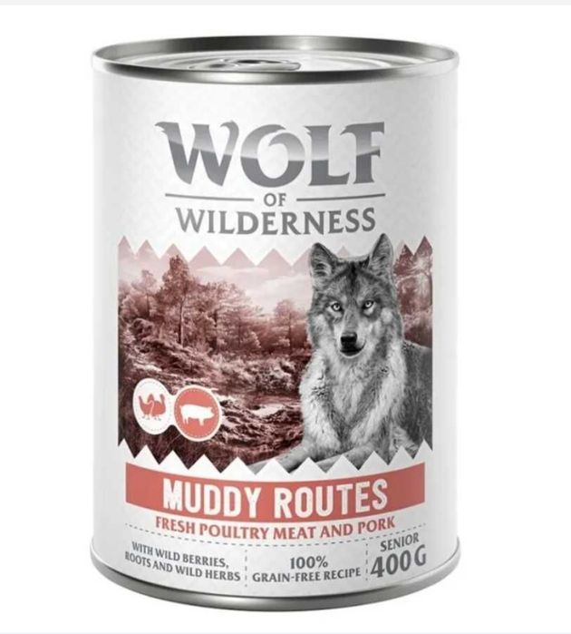 Puszka Wolf of Wilderness Senior 40 x 400 g