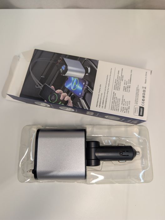 Автомобільна швидка зарядка 4в1 SUPER FAST CHARGE 120W