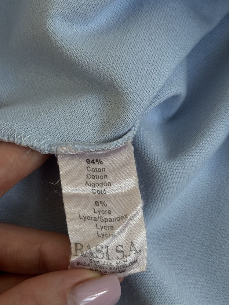 Жіноча футболка поло Lacoste блакитна