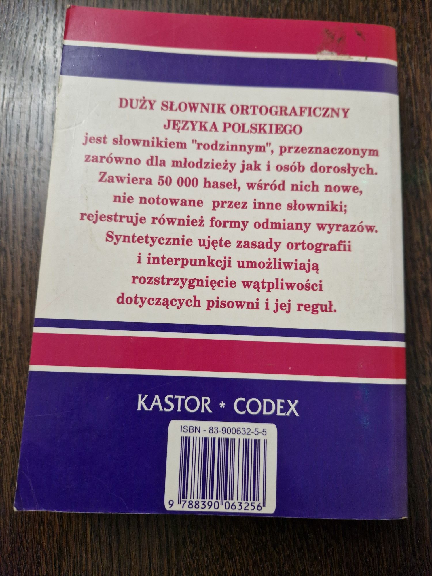 Duży słownik ortograficzny języka polskiego z pisowni Tittenbrun 1997