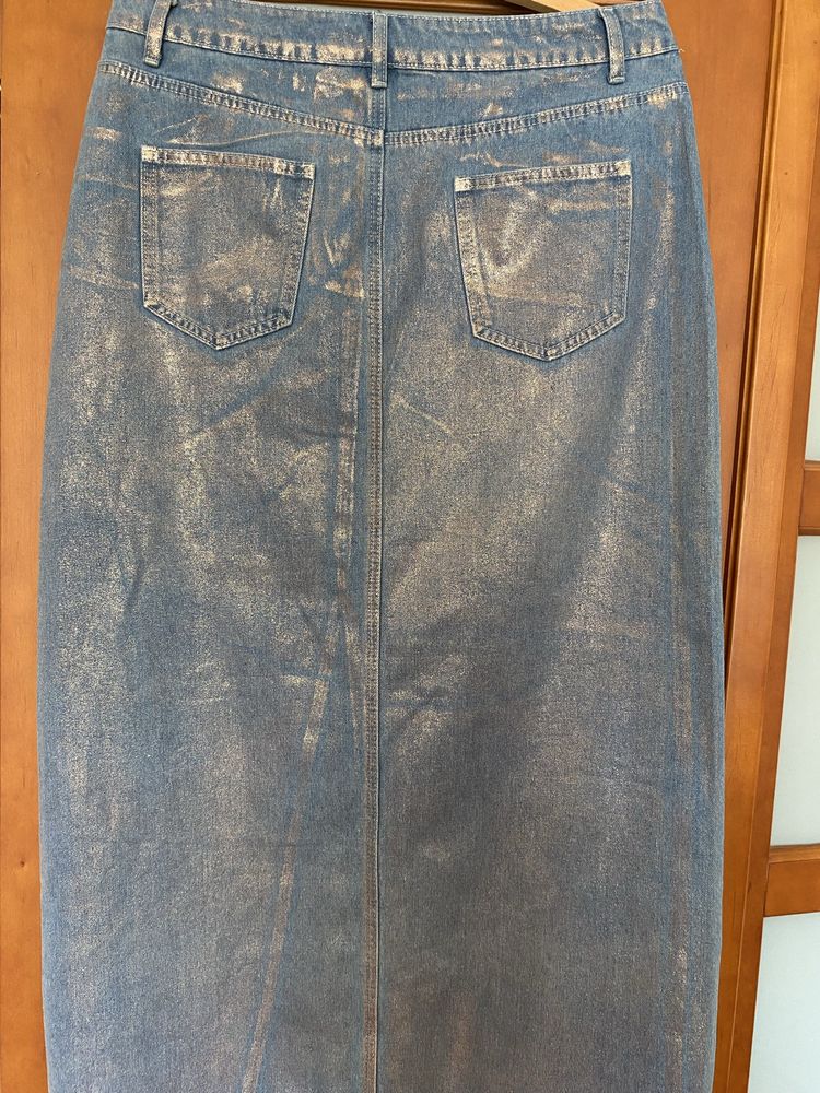 Spodnica jeans maxi nowa z metka rozmiar 16