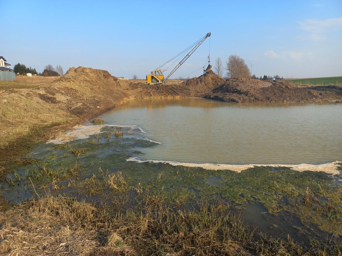 Kopanie stawów, pogłębianie, czyszczenie