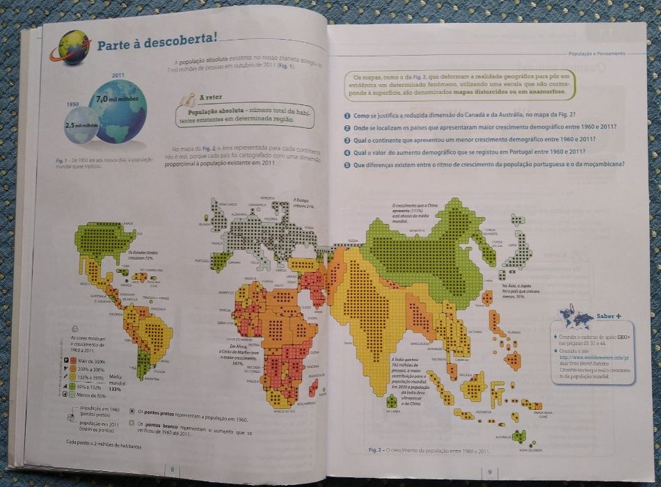 "GEODiversidades Geografia 8ºAno - Manual do Aluno" - Como NOVO!