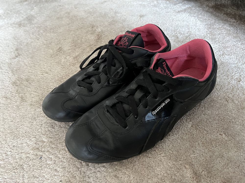 Lekkie czarne obuwie sportowe adidasy Reebok 40.5 (26.5cm)