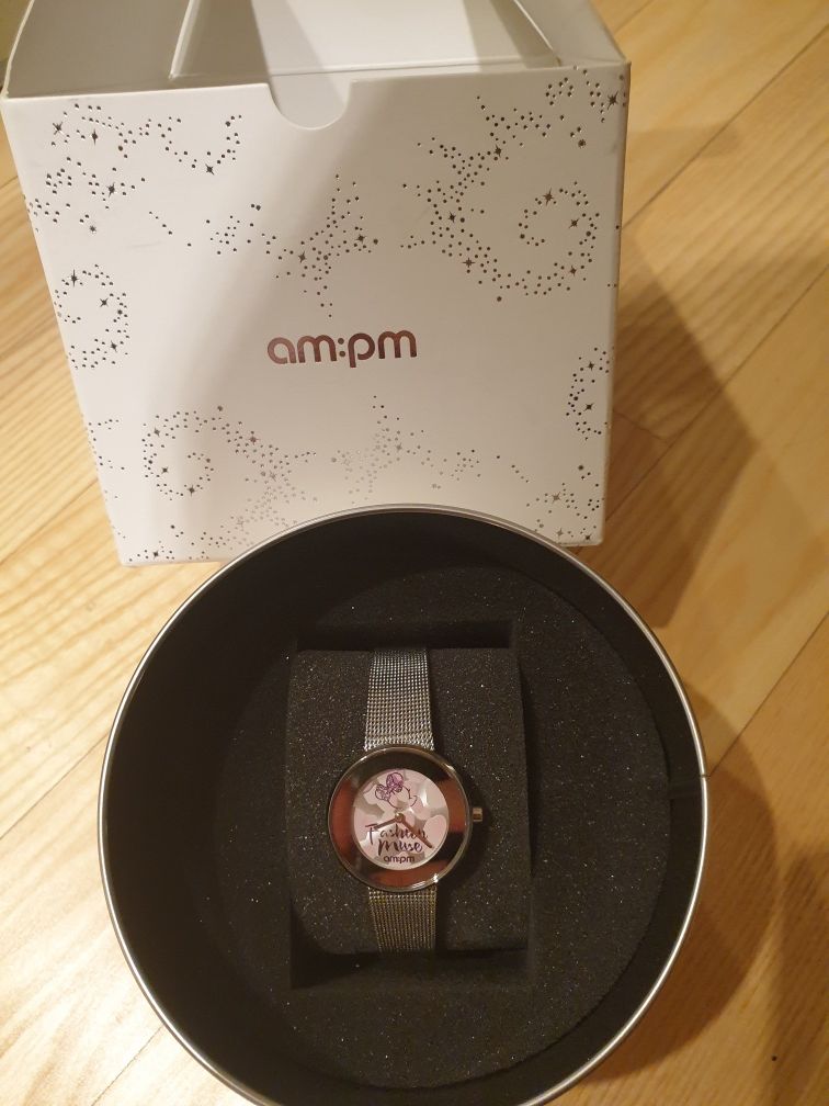 Nowy AM:PM zegarek w pudelku Idealny prezent na komunię