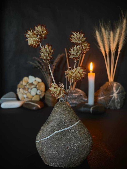 Натуральний камінець, міні ваза, підставка, підсвічни, etsy