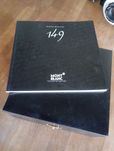 Montblanc Meisterstuck Gold-Coated 149 Fountain Pen + garrafa de tinta