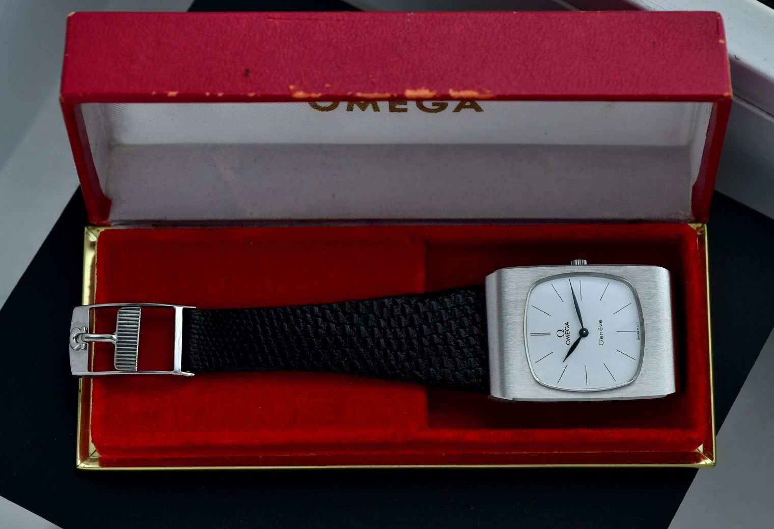 Zegarek OMEGA Geneve - NOS Makłowicz - Box Pasek - 1977 Vintage Retro