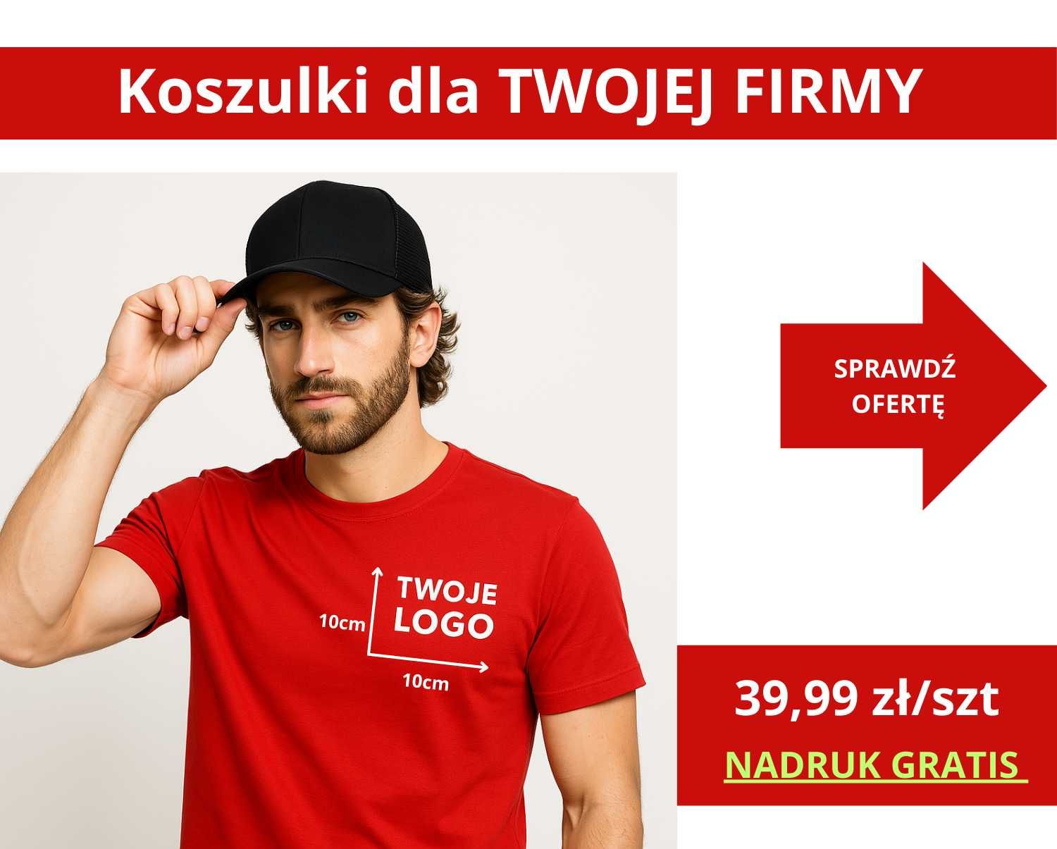 ++Pakiet 10 koszulek z nadrukiem TWOIM LOGO 100% Bawełna MEGA JAKOŚĆ++
