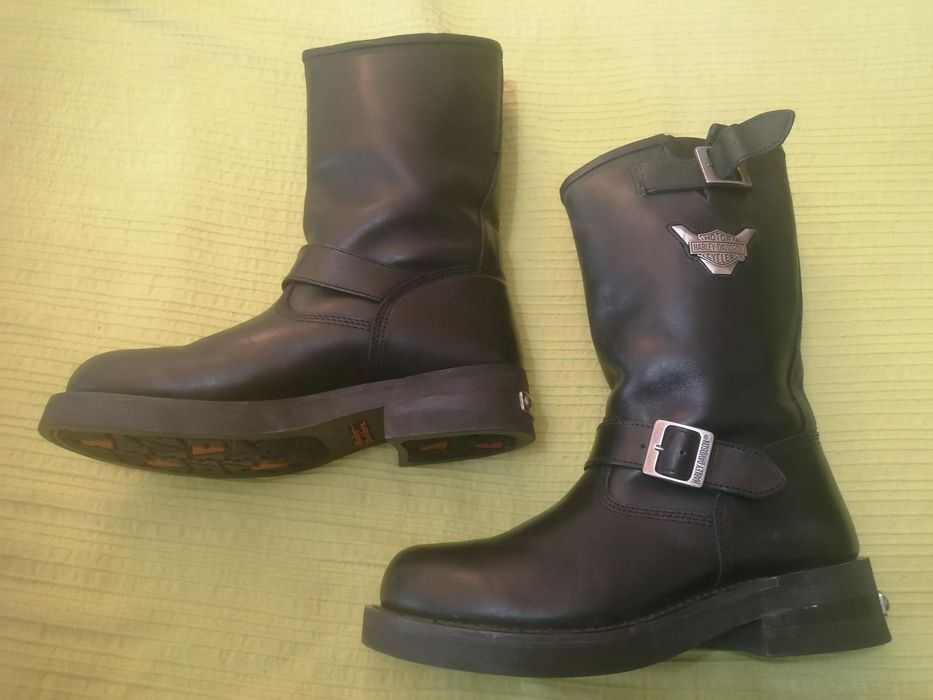 Botas motociclista Harley Davidson 44 couro originais