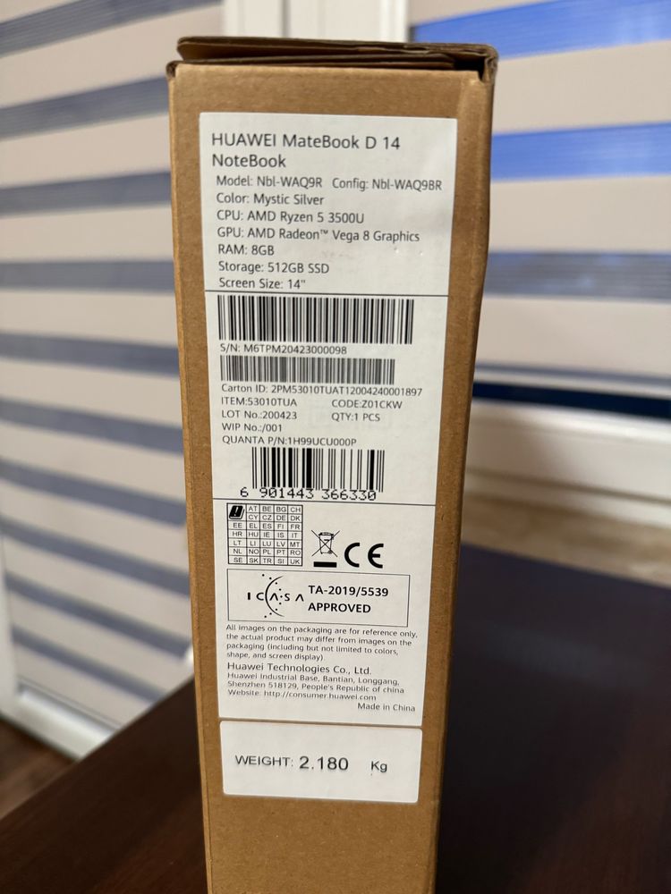 Laptop Notebook huawei matebook D14