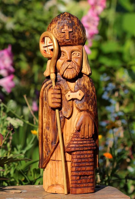 Św. Ambroży rzeźba ludowa
