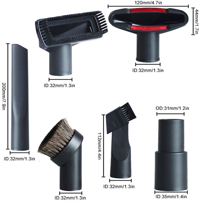 Універсальний комплект насадок до пилососа 6 шт