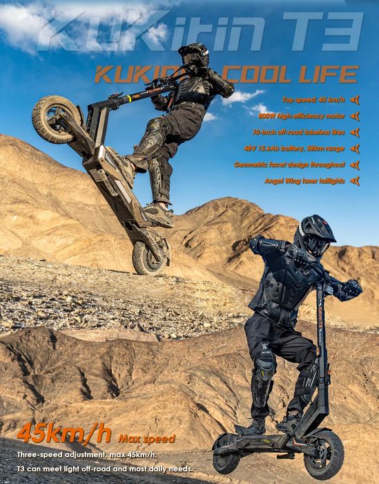 KUKIRIN T3, 720WH, 45KM/H, Hulajnoga Elektryczna