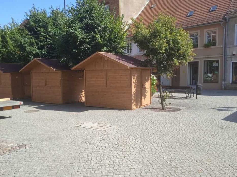 DOMEK HANDLOWY 3 Drewniany Pawilon Wystawowy Jarmark PRODUCENT C1