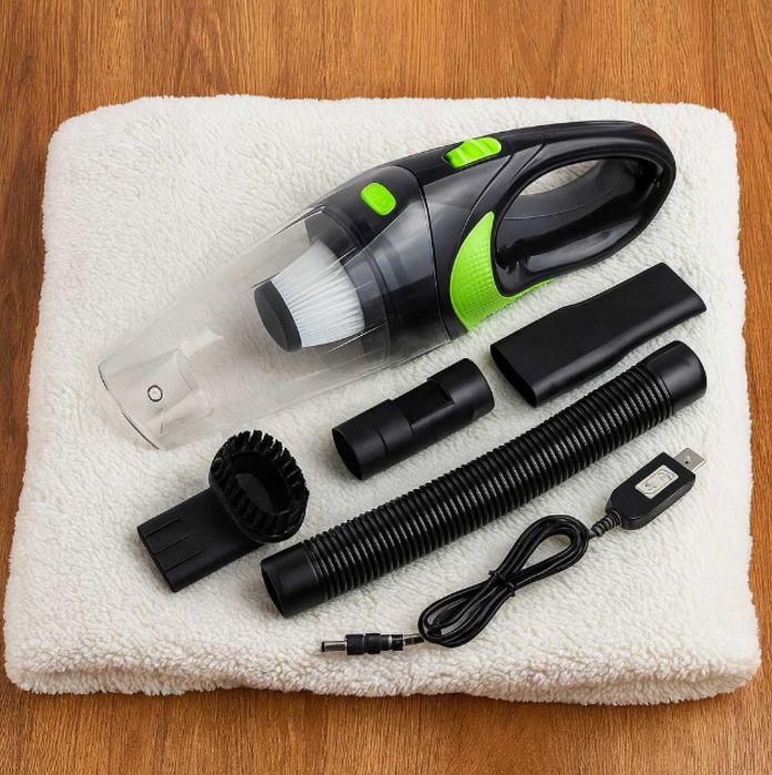 4w1 Bezprzewodowy Mocny Odkurzacz Samochodowy Akumulatorowy120W+GRATIS