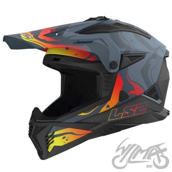Kask motocyklow LS2 FAST II MX708 enduro motocross