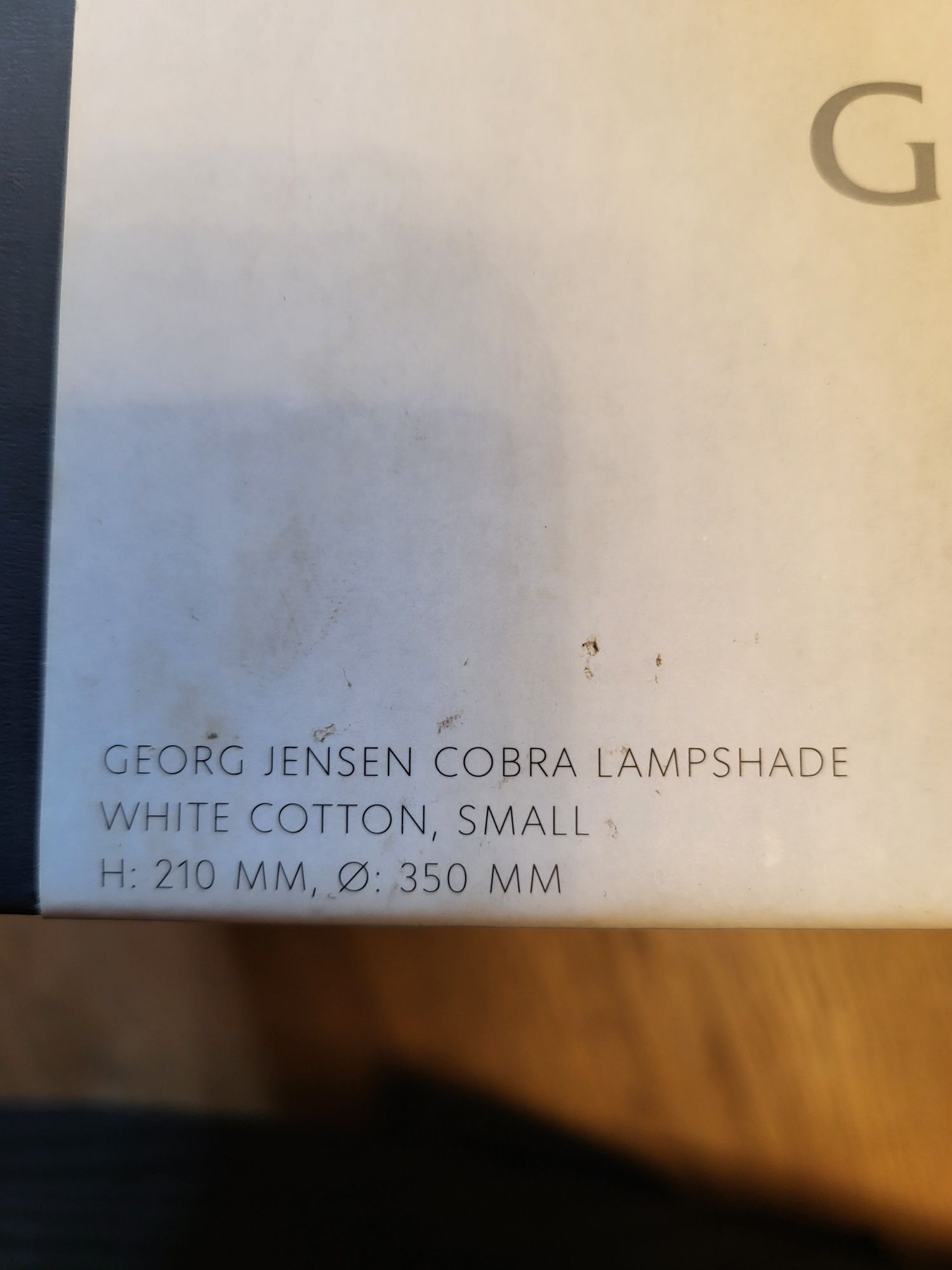 Klosz, abażur  materiałowy w kolorze ecru George Jensen