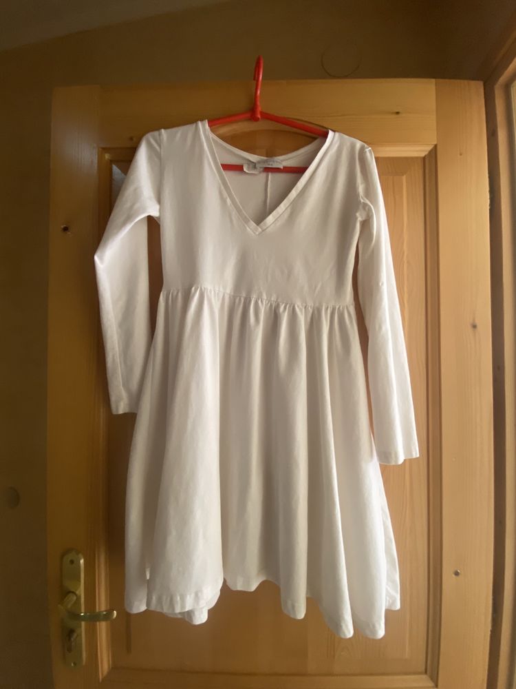 Kremowa sukienka bawełniana biała Cinamoon xs/s