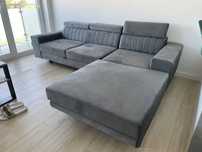 NAROŻNIK sofa narożna NOTO WELUR Funkcja spania NOWY