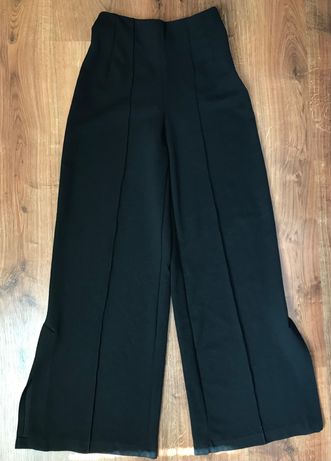 Штаны палаццо с разрезами, классические брюки Зара