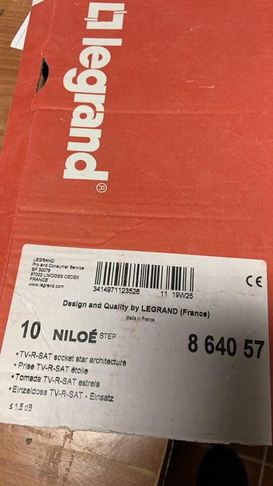 Tomadas de ligação TV-R-SAT estrela